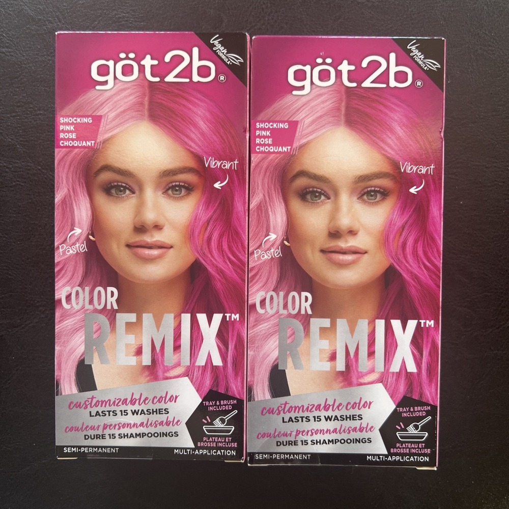got2b Color Remix Semi Permanent‎ Hair Color Shocking Pink Rose Choquant 093